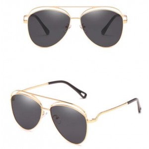 6 Colors Available Hollow Style Thin Alloy Frame Classic Fashion Sunglasses