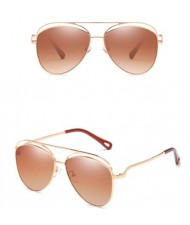 6 Colors Available Hollow Style Thin Alloy Frame Classic Fashion Sunglasses