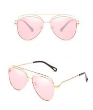 6 Colors Available Hollow Style Thin Alloy Frame Classic Fashion Sunglasses