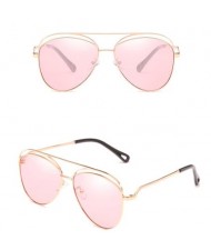 6 Colors Available Hollow Style Thin Alloy Frame Classic Fashion Sunglasses