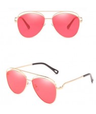 6 Colors Available Hollow Style Thin Alloy Frame Classic Fashion Sunglasses