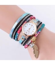6 Colors Available Multi-layer Twirling Style Costume Wrist Watch