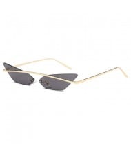 7 Colors Available Frameless Cat Eye Style Cool Fashion Women Sunglasses