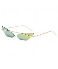 7 Colors Available Frameless Cat Eye Style Cool Fashion Women Sunglasses