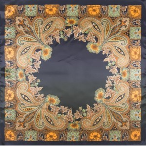 7 Colors Available Classical Giant Flowers Image Fashion Square Scarf