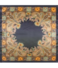 7 Colors Available Classical Giant Flowers Image Fashion Square Scarf
