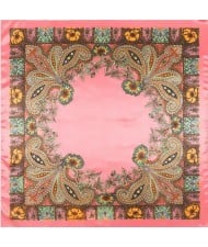 7 Colors Available Classical Giant Flowers Image Fashion Square Scarf