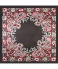 7 Colors Available Classical Giant Flowers Image Fashion Square Scarf