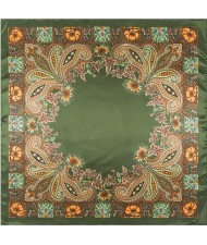 7 Colors Available Classical Giant Flowers Image Fashion Square Scarf