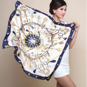 4 Colors Available Various Keys High Fashion Square Scarf