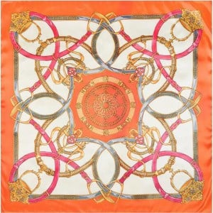 3 Colors Available European Royal Chains High Fashion 90*90 cm Square Scarf