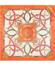 3 Colors Available European Royal Chains High Fashion 90*90 cm Square Scarf