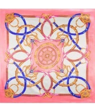 3 Colors Available European Royal Chains High Fashion 90*90 cm Square Scarf