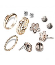 Multiple Fashion Elements Combo 7pcs Women Costume Jewelry Set