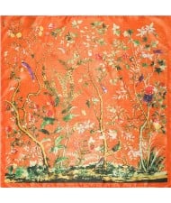 3 Colors Available Magpie in the Forest High Fashion 90*90 cm Square Scarf