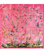 3 Colors Available Magpie in the Forest High Fashion 90*90 cm Square Scarf