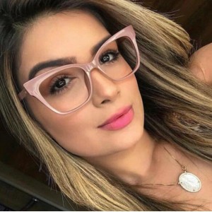 5 Colors Available Cat-eye Shape Thick Frame Design Popular Fashion Sunglasses
