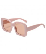 6 Colors Available Star High Fashion Bold Thick Square Frame Light-weighted Women Sunglasses
