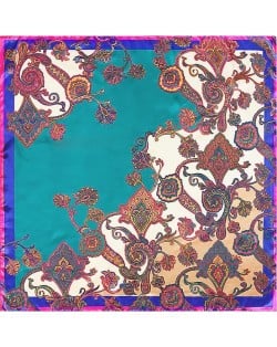 5 Colors Available Bohemian Fashion Flowers 90*90 cm Square Scarf