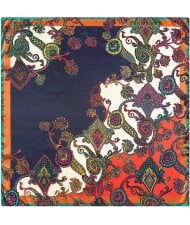 5 Colors Available Bohemian Fashion Flowers 90*90 cm Square Scarf