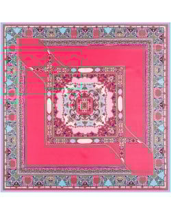 4 Colors Available Bohemian Squares Pattern Vintage Fashion 100*100 cm Square Scarf