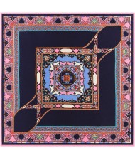4 Colors Available Bohemian Squares Pattern Vintage Fashion 100*100 cm Square Scarf