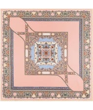 4 Colors Available Bohemian Squares Pattern Vintage Fashion 100*100 cm Square Scarf