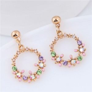 Sweet Flowere Design Korean Fashion Women Earrings