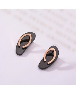 Slippers Design High Fashion Stainless Steel Earrings