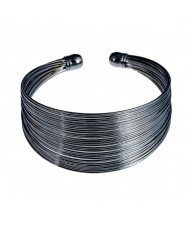 3 Colors Available Wires Style Wide Alloy Open Fashion Bangle