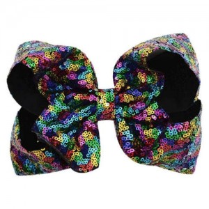 Sequins Bowknot Shining Design Cute Baby Hair Clip - Multicolor