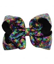 Sequins Bowknot Shining Design Cute Baby Hair Clip - Multicolor