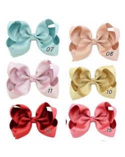 (6 pcs) Laser Color High Fashion Kids/ Baby Hair Clip Set