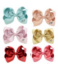 (6 pcs) Laser Color High Fashion Kids/ Baby Hair Clip Set