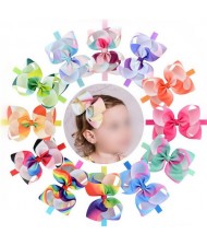 (12 pcs) Gradient Color Bowknot Baby/ Toddler Fahion Hair Band