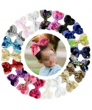 (20 pcs) Sequins Bling Fashion Baby Hair Clip Set