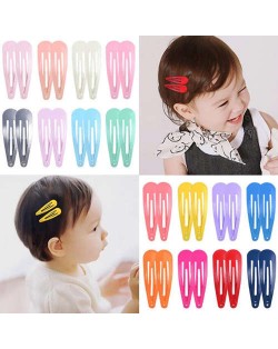 (20 pcs) Candy Colors Spray Paint Baby Hair Clips Set