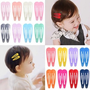 (20 pcs) Candy Colors Spray Paint Baby Hair Clips Set
