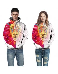 3D Lion Head Printing High Fashion Hoodie