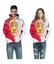 3D Lion Head Printing High Fashion Hoodie