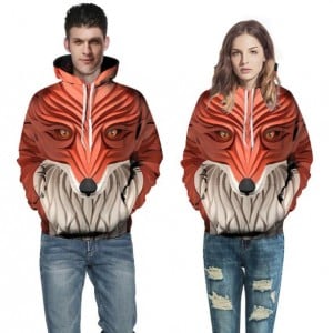3D Fox Printing High Fashion Hoodie