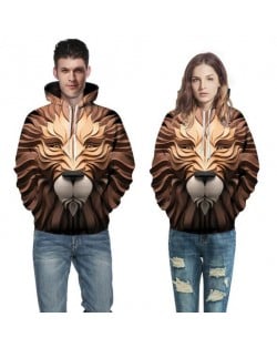 3D Lion Printing High Fashion Hoodie