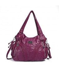 (21 Colors Available) Casual Fashion Lady PU Shoulder Bag/ Tote Bag