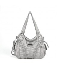 (21 Colors Available) Casual Fashion Lady PU Shoulder Bag/ Tote Bag