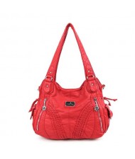 (21 Colors Available) Casual Fashion Lady PU Shoulder Bag/ Tote Bag