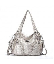 (21 Colors Available) Casual Fashion Lady PU Shoulder Bag/ Tote Bag