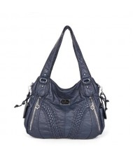 (21 Colors Available) Casual Fashion Lady PU Shoulder Bag/ Tote Bag