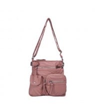 (13 Colors Available) High Fashion Women Top Belt Crossbody PU Tote Bag/ Shoulder Bag