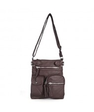 (13 Colors Available) High Fashion Women Top Belt Crossbody PU Tote Bag/ Shoulder Bag