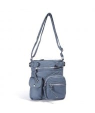 (13 Colors Available) High Fashion Women Top Belt Crossbody PU Tote Bag/ Shoulder Bag